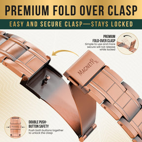 Magnetic Bracelet 3x Strength Copper Magnetic Bracelet for Men (Stealth) MagnetRX