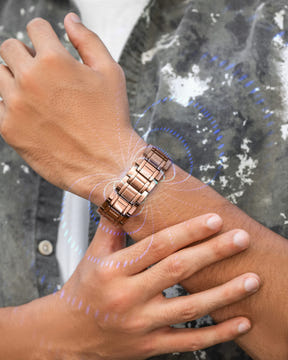Magnetic Bracelet 3x Strength Copper Magnetic Bracelet for Men (Stealth) MagnetRX