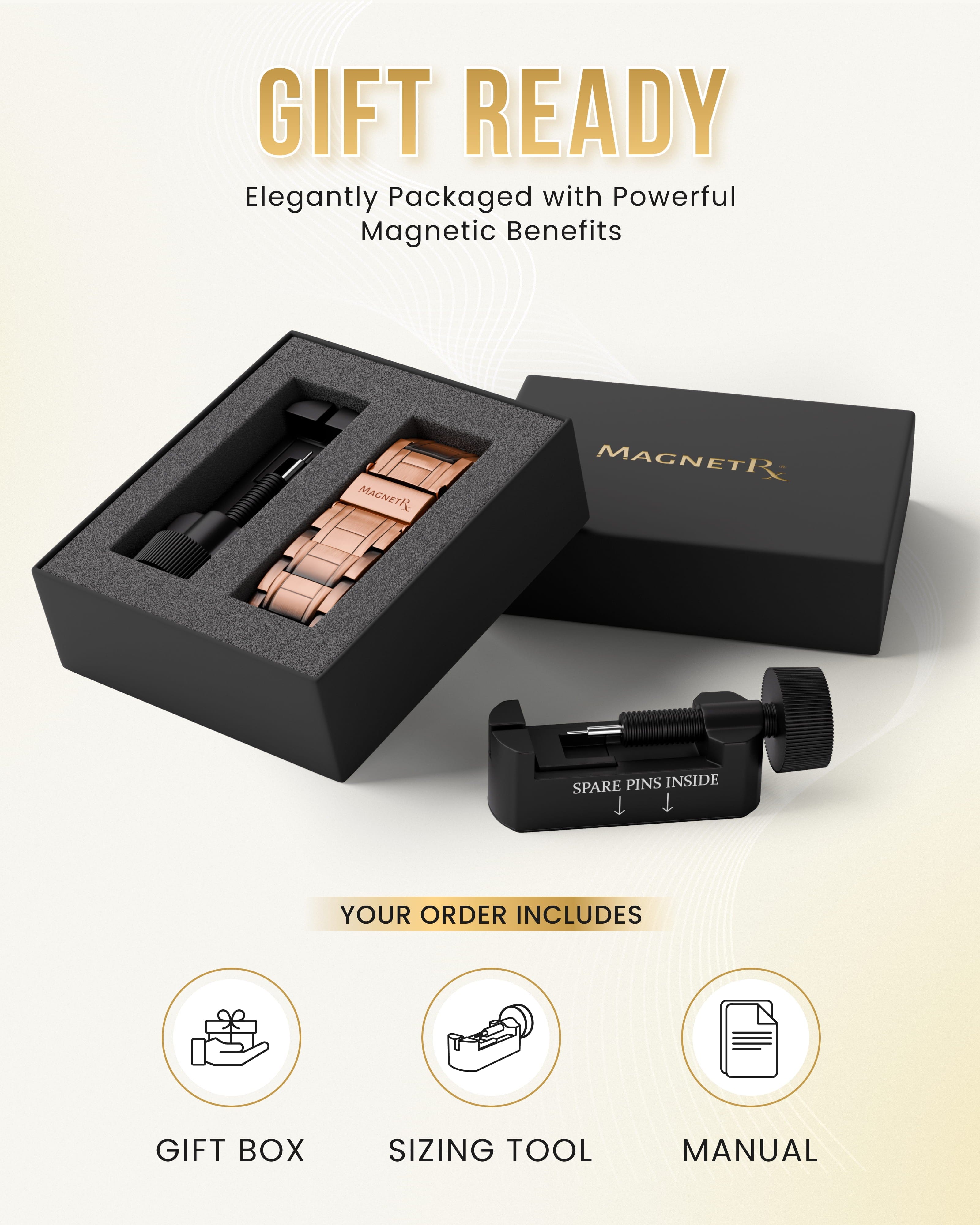 3x Strength Copper Bracelet for Men | MagnetRX