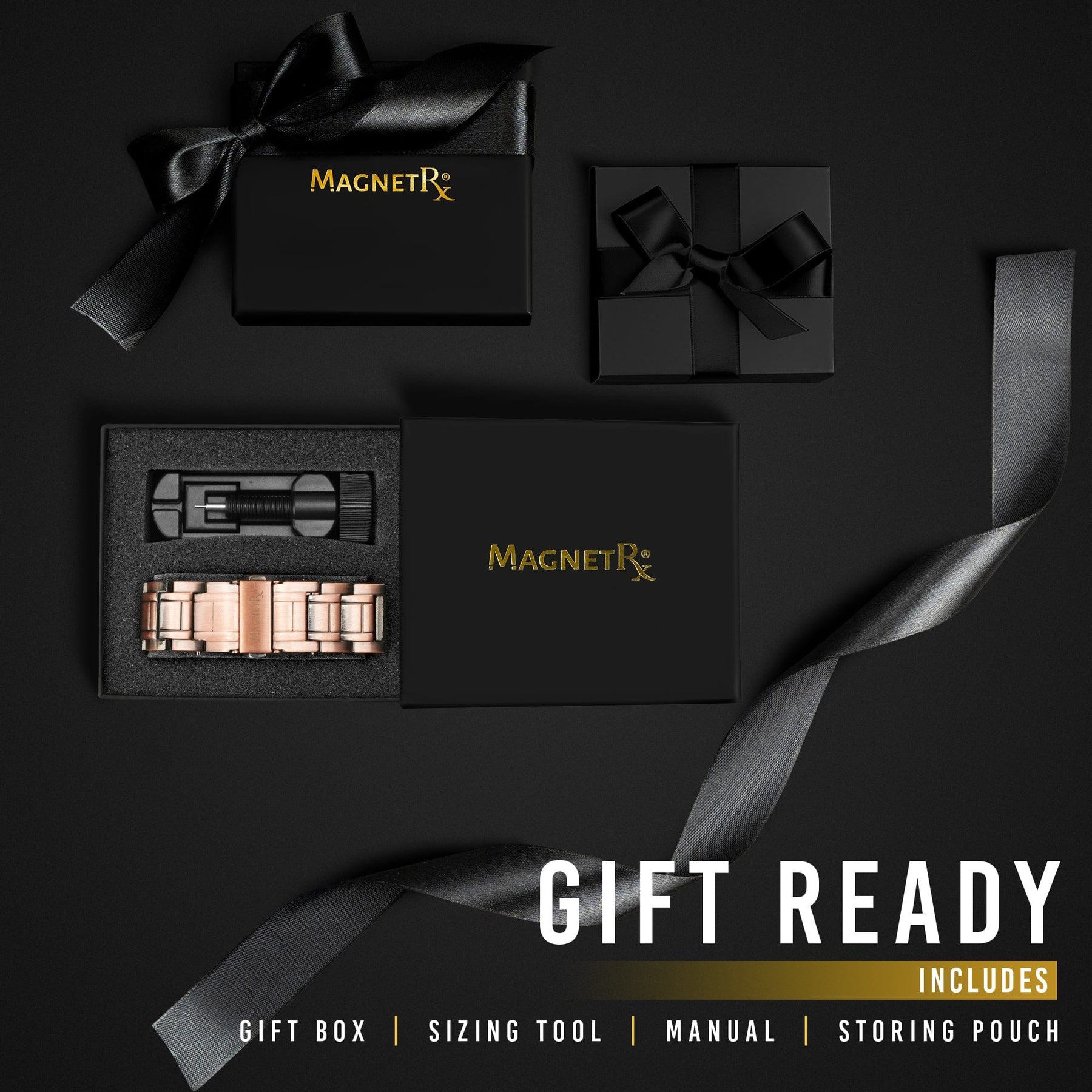 Magnetic Bracelet 3x Strength Copper Magnetic Bracelet for Men (Stealth) MagnetRX