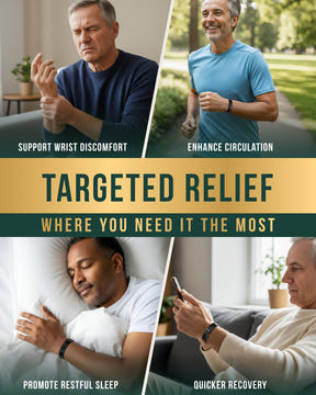 Magnetic Bracelet 3x Strength Titanium Magnetic Bracelet for Men (Black) MagnetRX