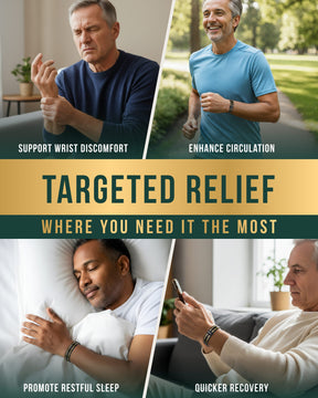 Magnetic Bracelet 3x Strength Titanium Magnetic Bracelet for Men (Black & Gold) MagnetRX