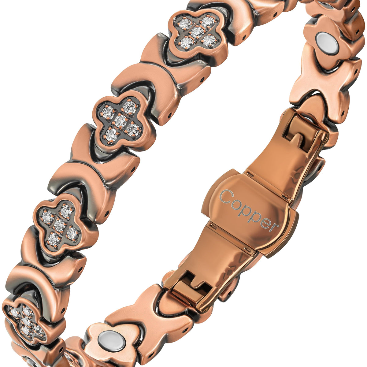 Copper Clover Magnetic Bracelet Women - MagnetRX