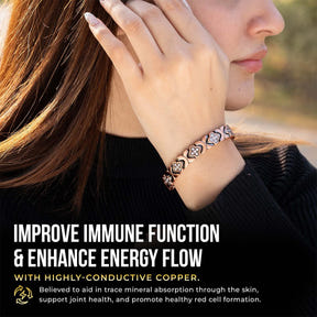 Copper Clover Magnetic Bracelet for Women