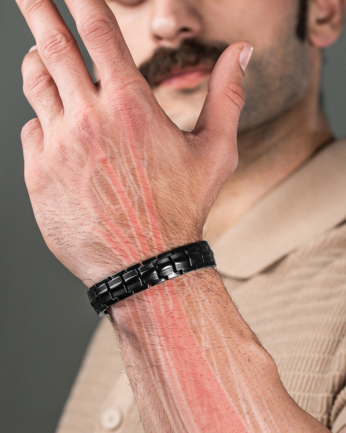 Magnetic Bracelet EllipseMAX Magnetic Bracelet for Men (Black) MagnetRX