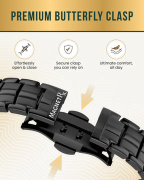 Magnetic Bracelet EllipseMAX Magnetic Bracelet for Men (Black) MagnetRX