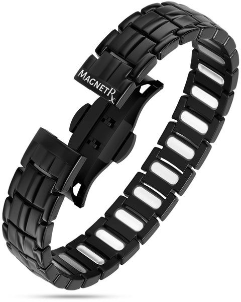 EllipseMAX Men's Black Magnetic Bracelet - MagnetRX