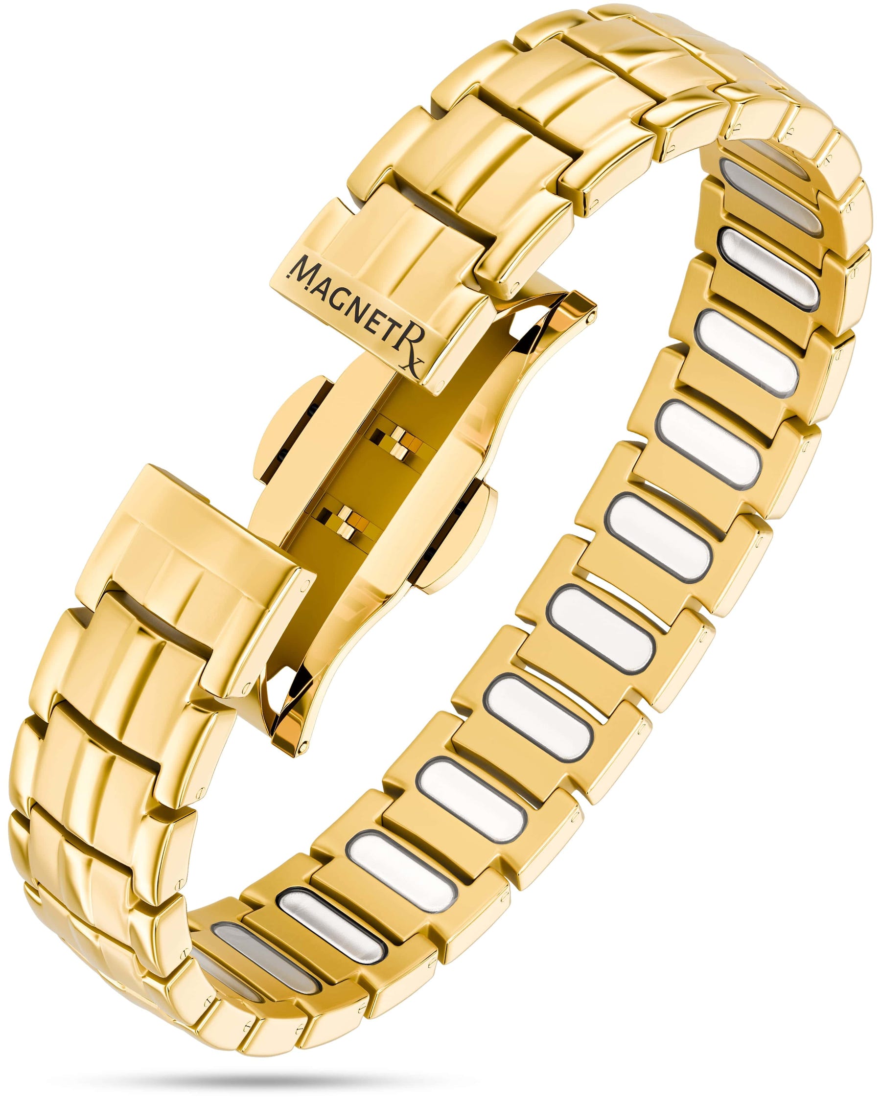 Magnetic Bracelet EllipseMAX Magnetic Bracelet for Men (Gold) MagnetRX