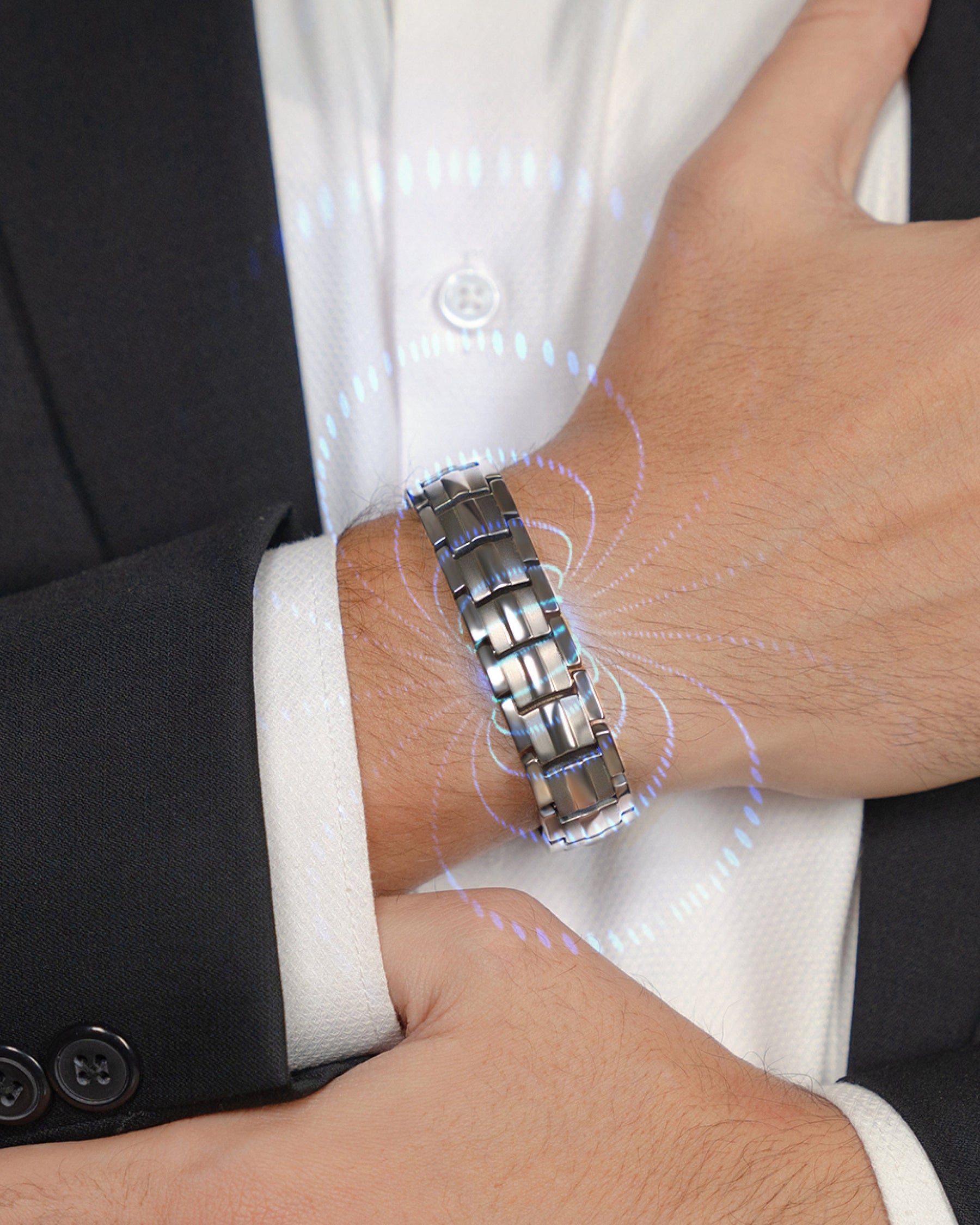 Magnetic Bracelet EllipseMAX Magnetic Bracelet for Men (Gunmetal) MagnetRX