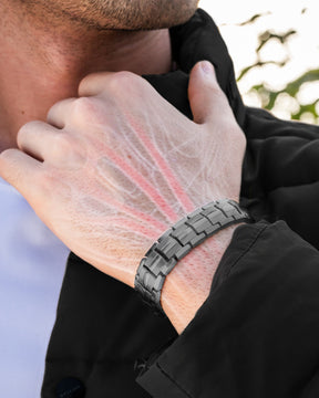 Magnetic Bracelet EllipseMAX Magnetic Bracelet for Men (Gunmetal) MagnetRX