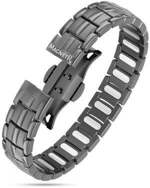 EllipseMAX Magnetic Bracelet for Men (Gunmetal)