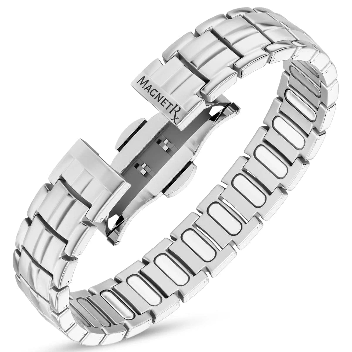 Magnetic Bracelet EllipseMAX Magnetic Bracelet for Men (Silver) MagnetRX