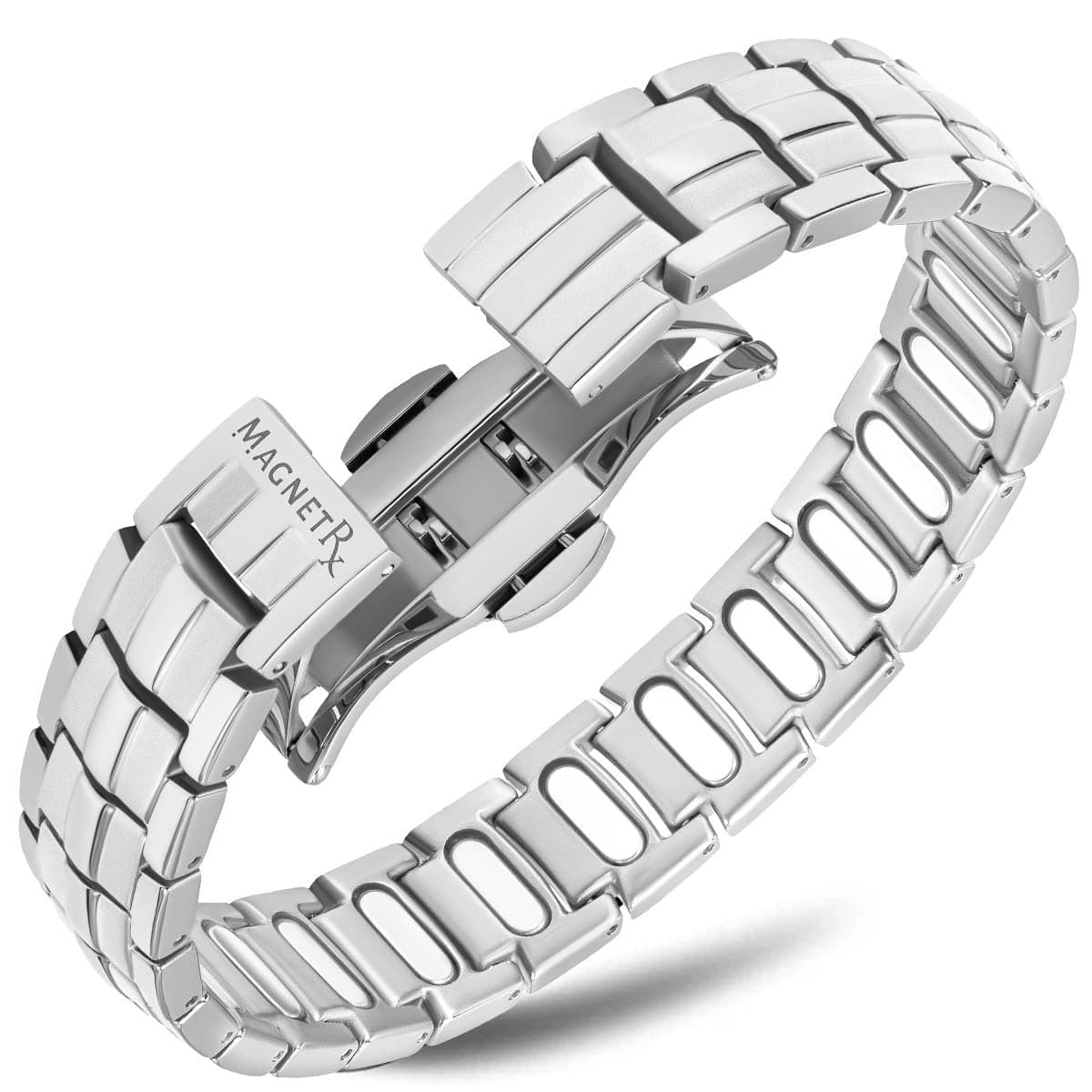 EllipseMAX Magnetic Bracelet for Men (Silver)