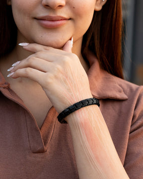 Magnetic Bracelet EllipseMAX Magnetic Bracelet for Women (Black) MagnetRX