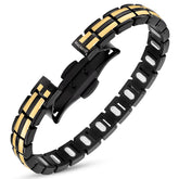 Magnetic Bracelet EllipseMAX Magnetic Bracelet for Women (Black & Gold) MagnetRX