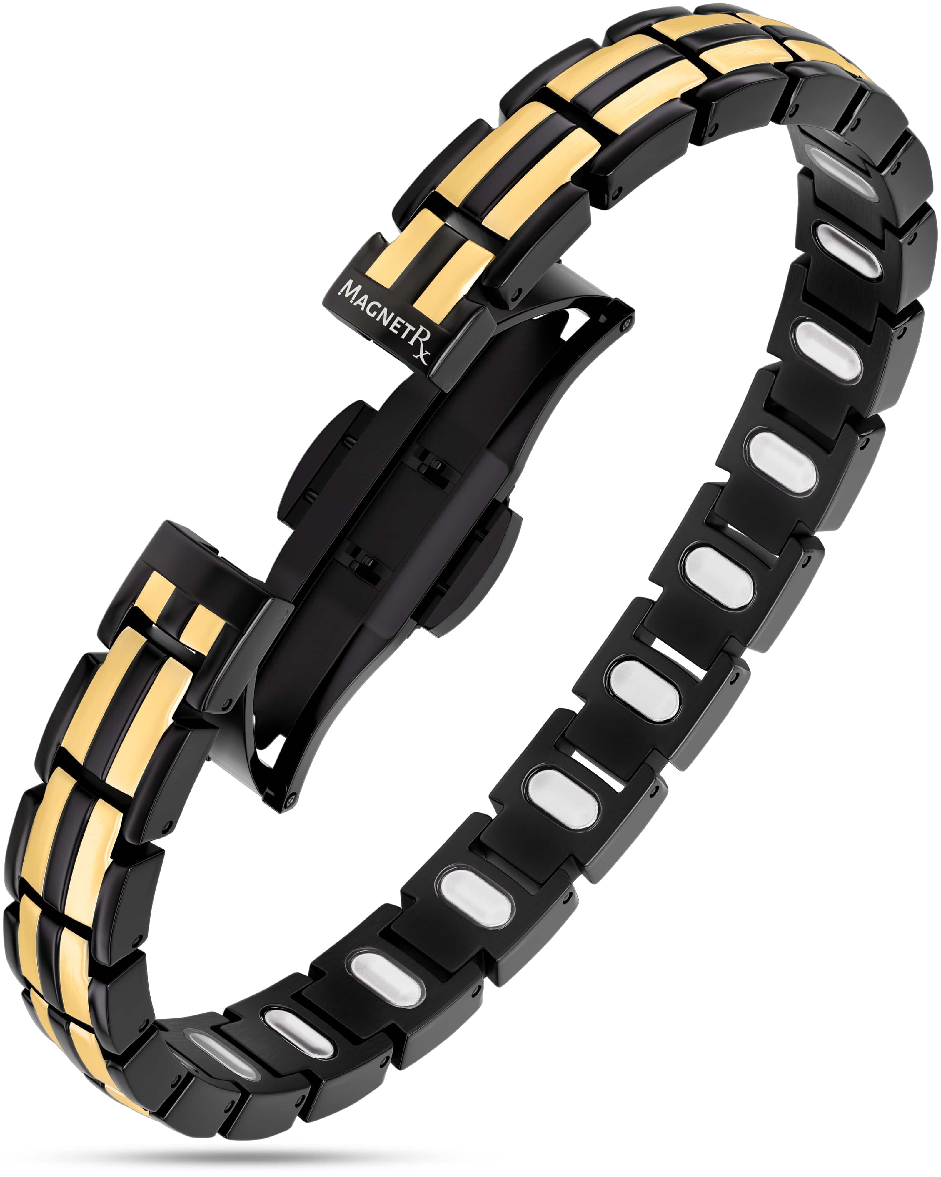 EllipseMAX Magnetic Bracelet for Women Black and Gold
