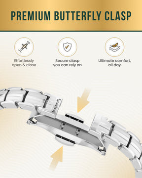 Magnetic Bracelet EllipseMAX Magnetic Bracelet for Women (Silver) MagnetRX