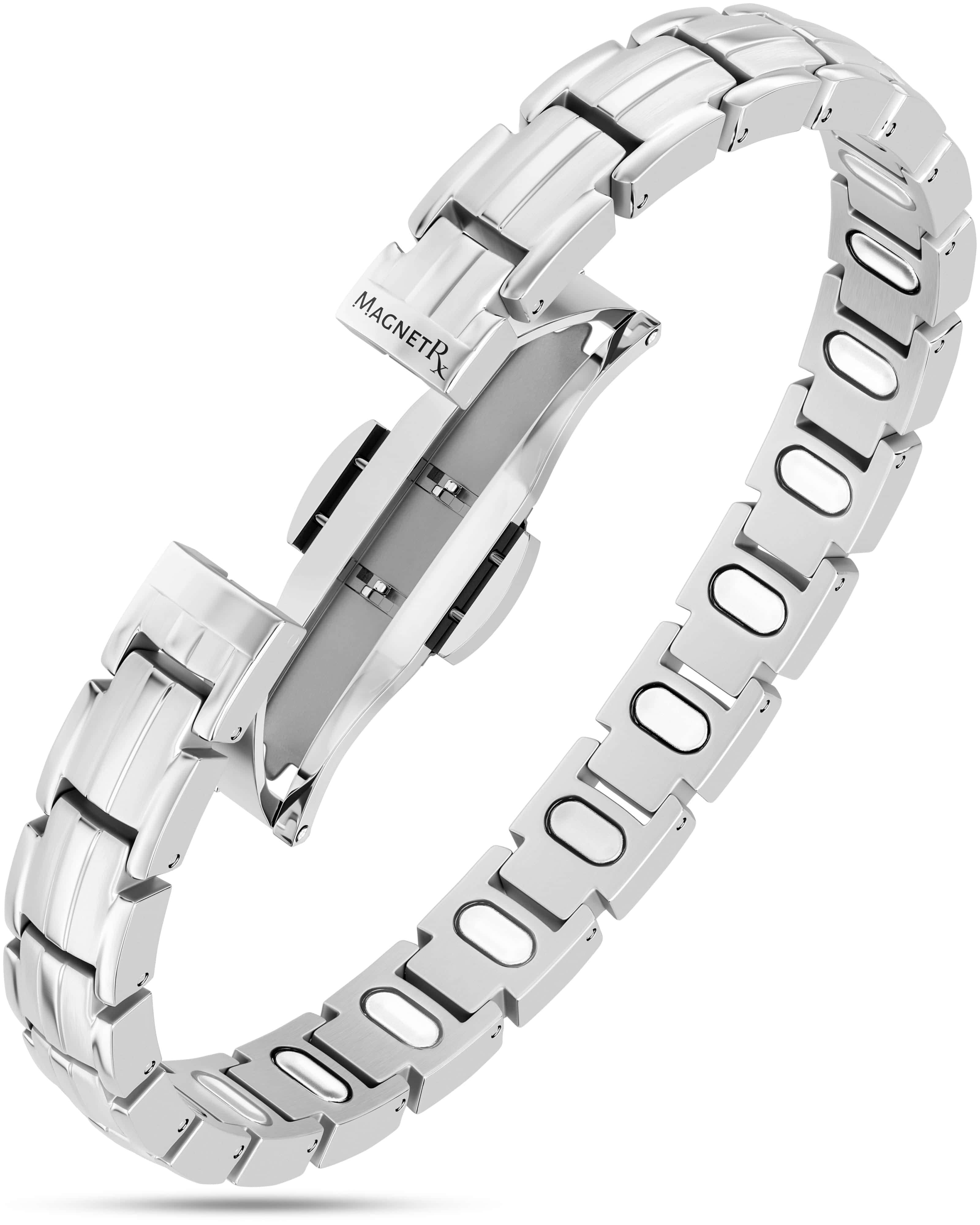 EllipseMAX Silver Magnetic Women's Bracelet - MagnetRX