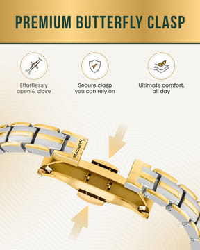 Magnetic Bracelet EllipseMAX Magnetic Bracelet for Women (Silver & Gold) MagnetRX