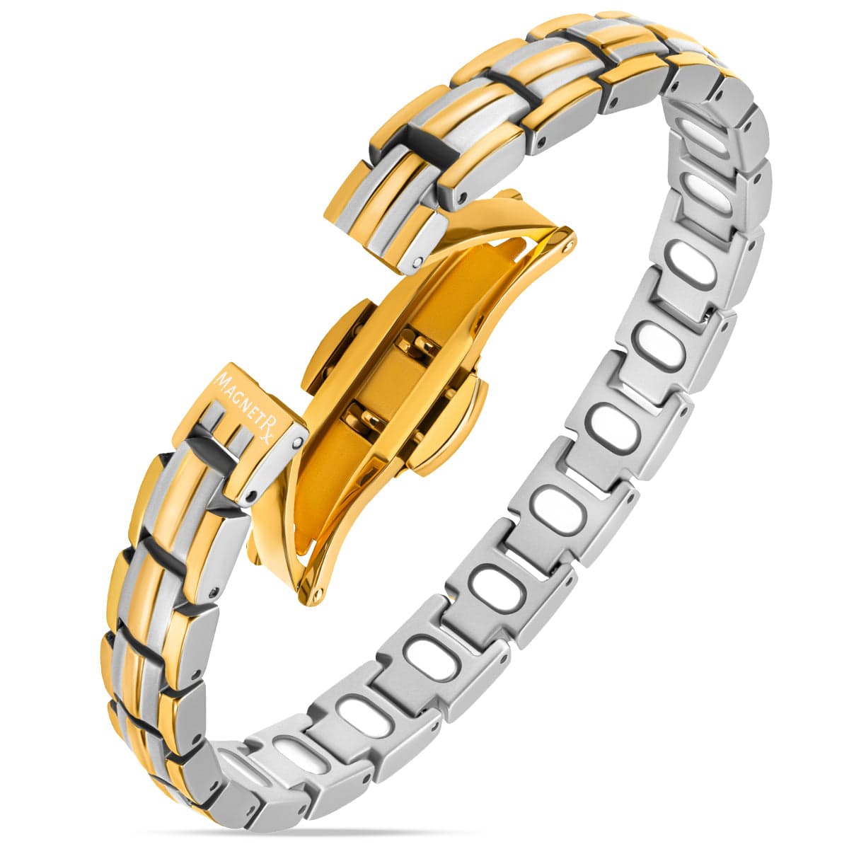 EllipseMAX Magnetic Bracelet for Women (Silver & Gold)