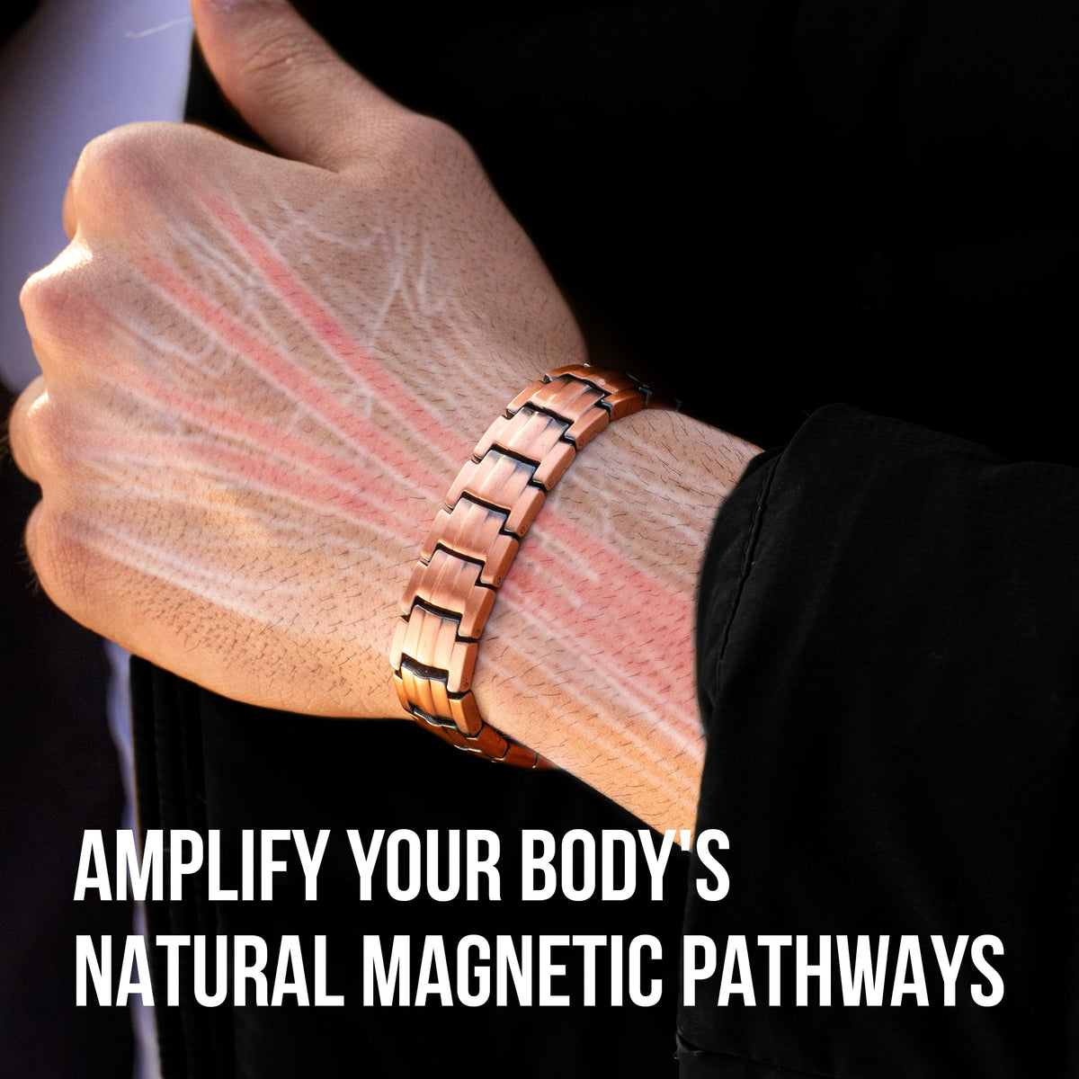 EllipseMAX Magnetic Copper Bracelet for Men