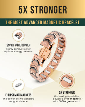 Magnetic Bracelet EllipseMAX Magnetic Copper Bracelet for Men (Arrow) MagnetRX