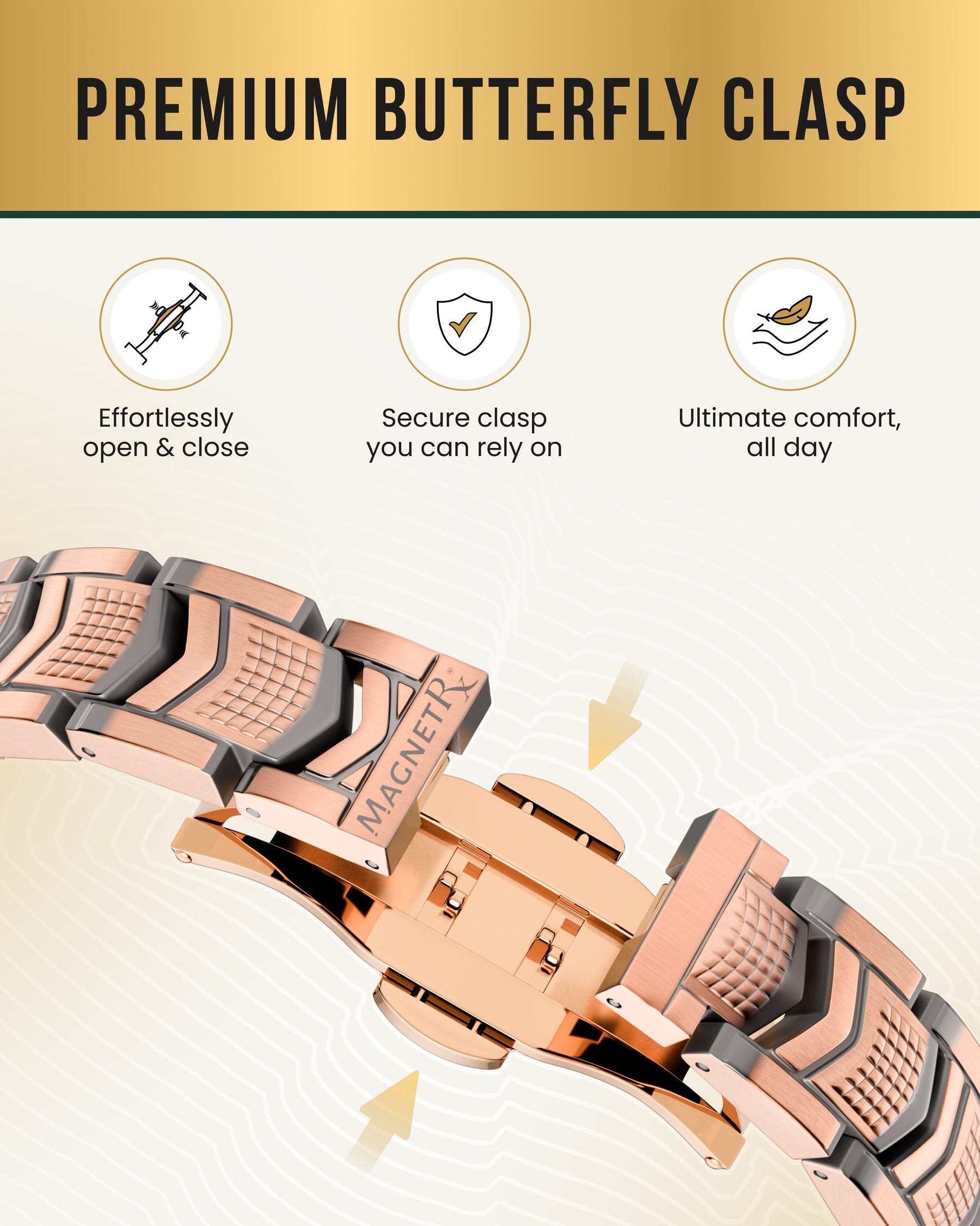 Magnetic Bracelet EllipseMAX Magnetic Copper Bracelet for Men (Arrow) MagnetRX