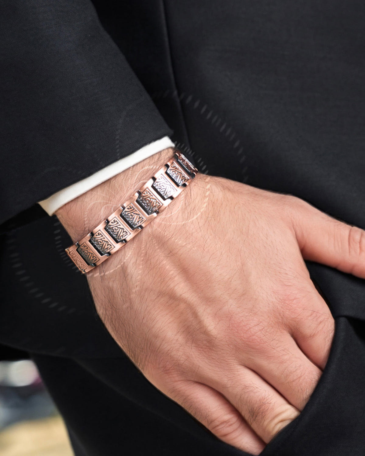 Magnetic Bracelet EllipseMAX Magnetic Copper Bracelet for Men (Viking) MagnetRX