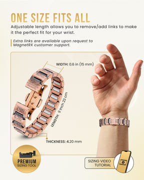 Magnetic Bracelet EllipseMAX Magnetic Copper Bracelet for Men (Viking) MagnetRX