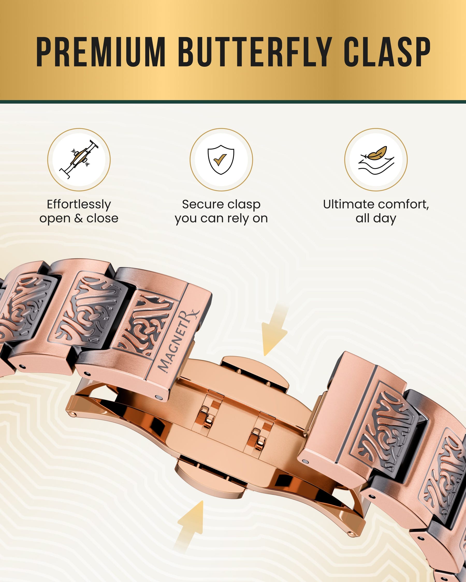 Magnetic Bracelet EllipseMAX Magnetic Copper Bracelet for Men (Viking) MagnetRX