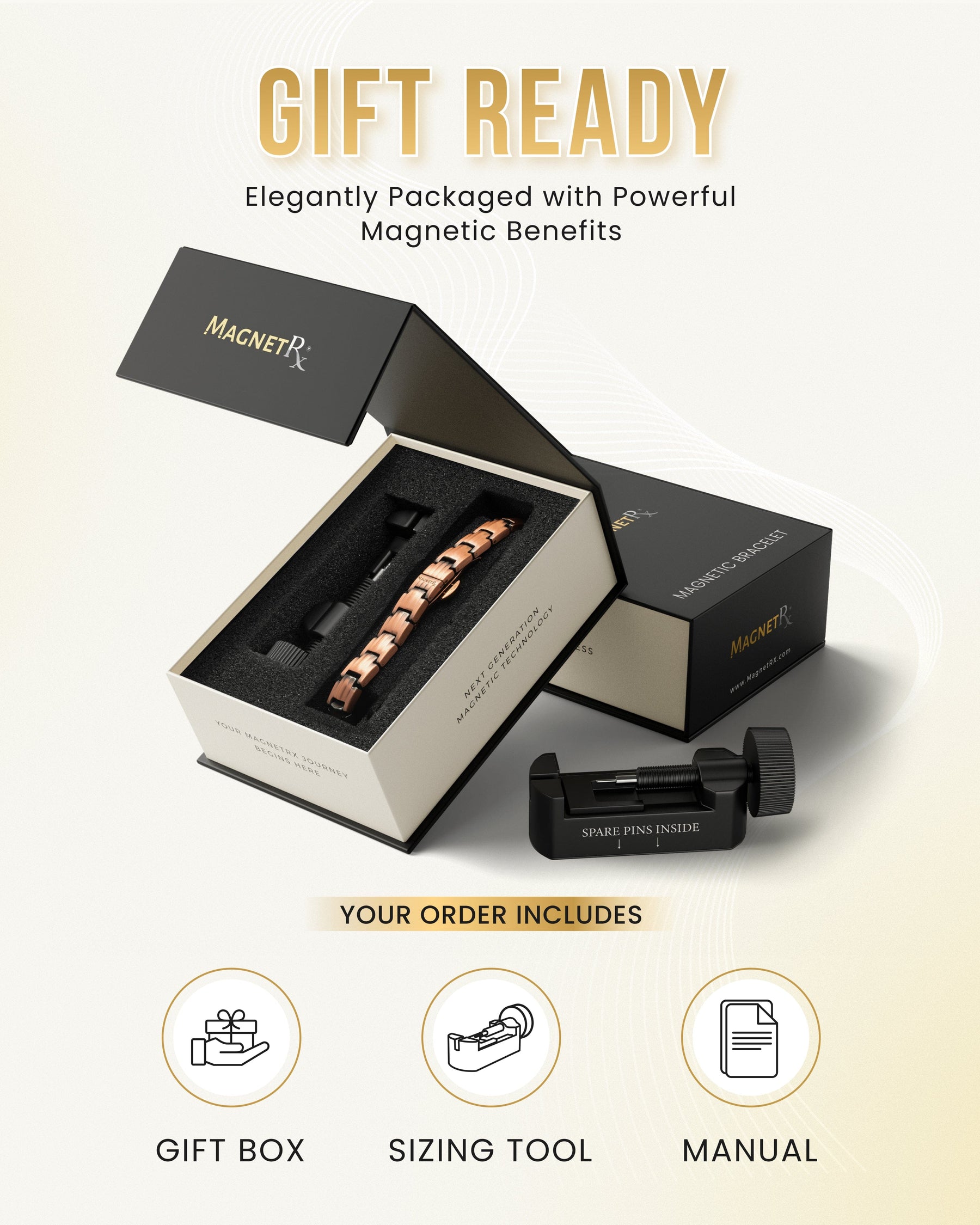 Magnetic Bracelet EllipseMAX Magnetic Copper Bracelet for Women MagnetRX