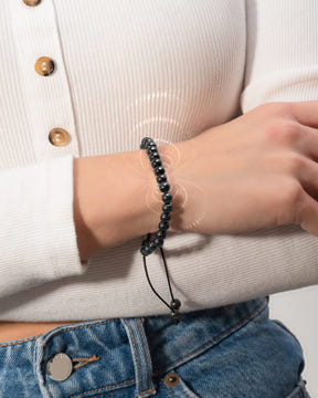 Magnetic Bracelet High Power Magnetic Hematite Bracelet Classic 8mm Bead MagnetRX