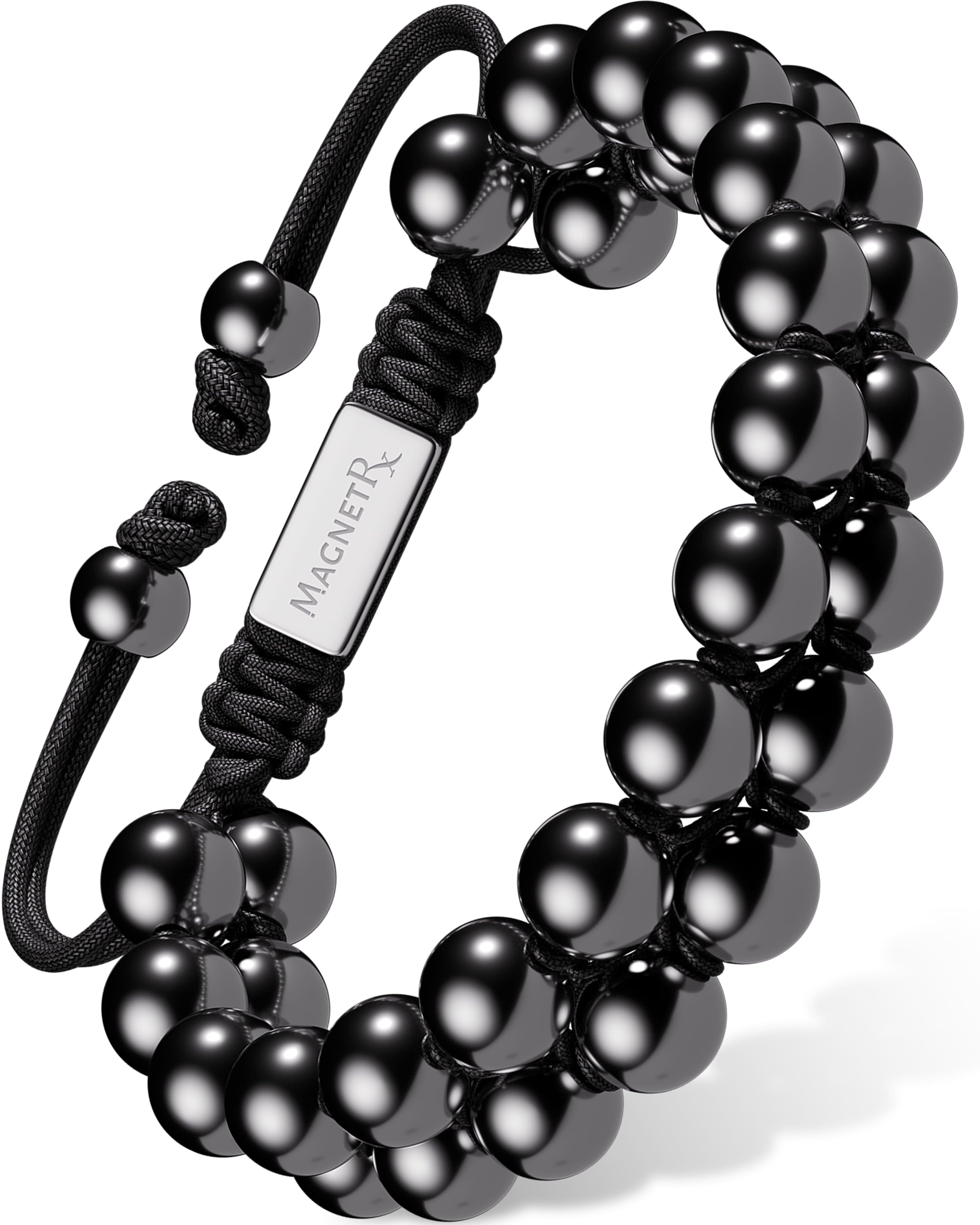 パ*2様 【MAISON BOINET】40mm bracelet High Power Hematite Bracelet Double Row | MagnetRX