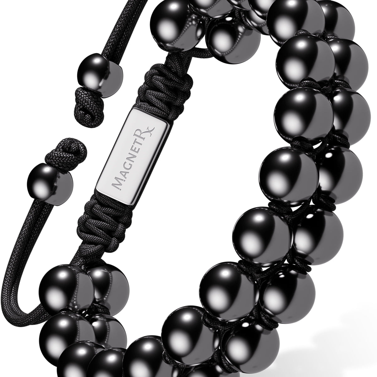 パ*2様 【MAISON BOINET】40mm bracelet High Power Hematite Bracelet Double Row | MagnetRX