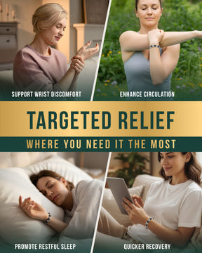 Magnetic Bracelet Magnetic Hematite & Moonstone Beaded Bracelet for Women MagnetRX