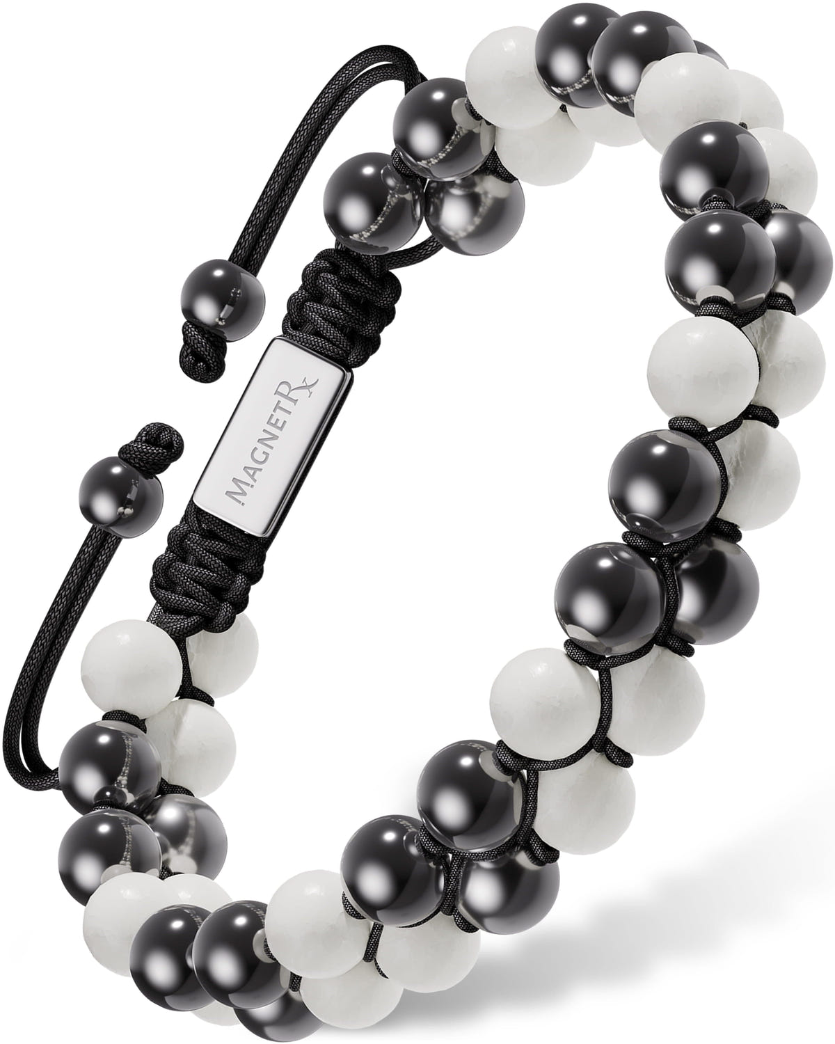 Magnetic Bracelet Magnetic Hematite & Moonstone Beaded Bracelet for Women MagnetRX