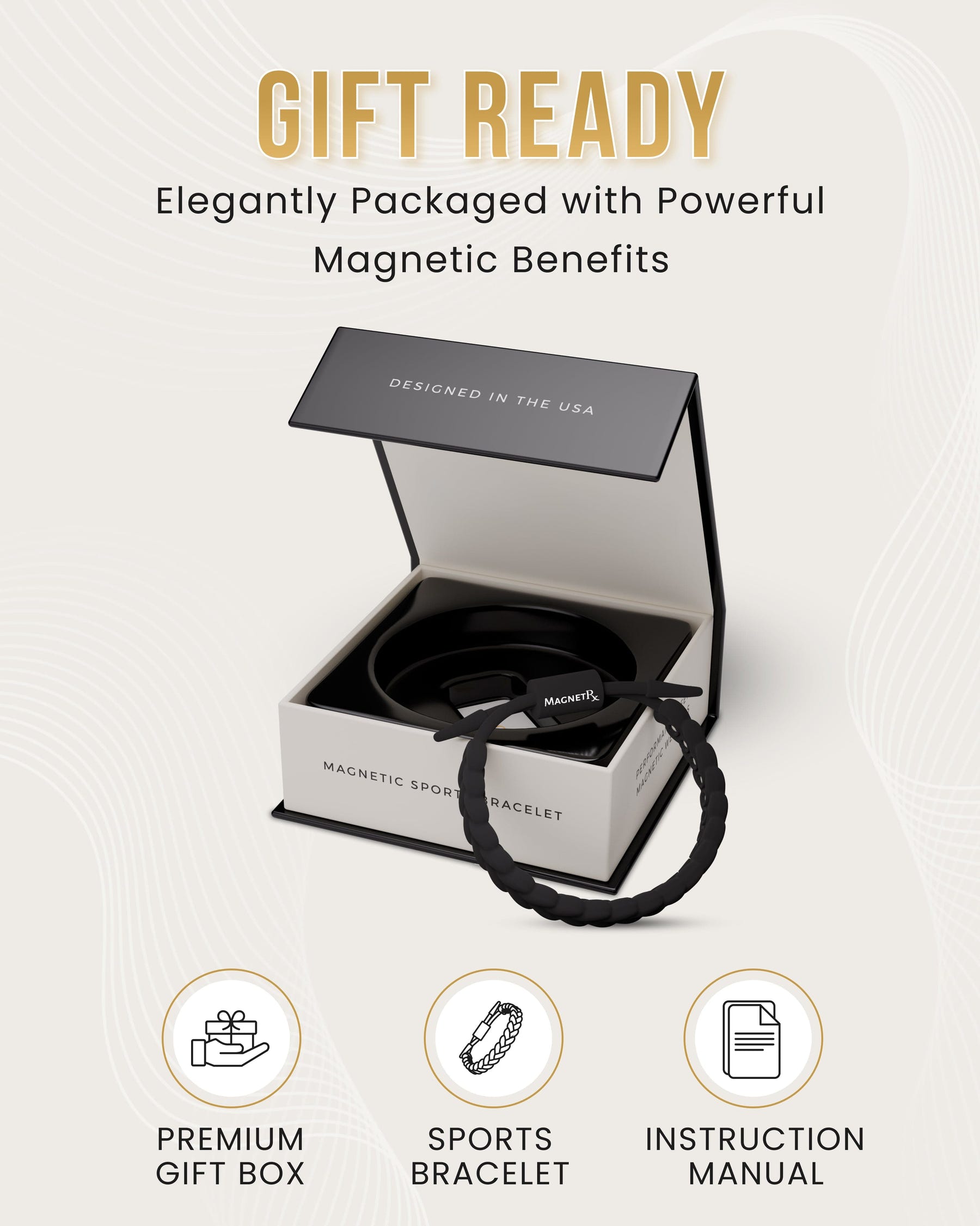 Magnetic Bracelet Magnetic Silicone Golf Bracelets (Braided) MagnetRX