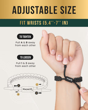 Magnetic Bracelet Magnetic Silicone Golf Bracelets (Braided) MagnetRX