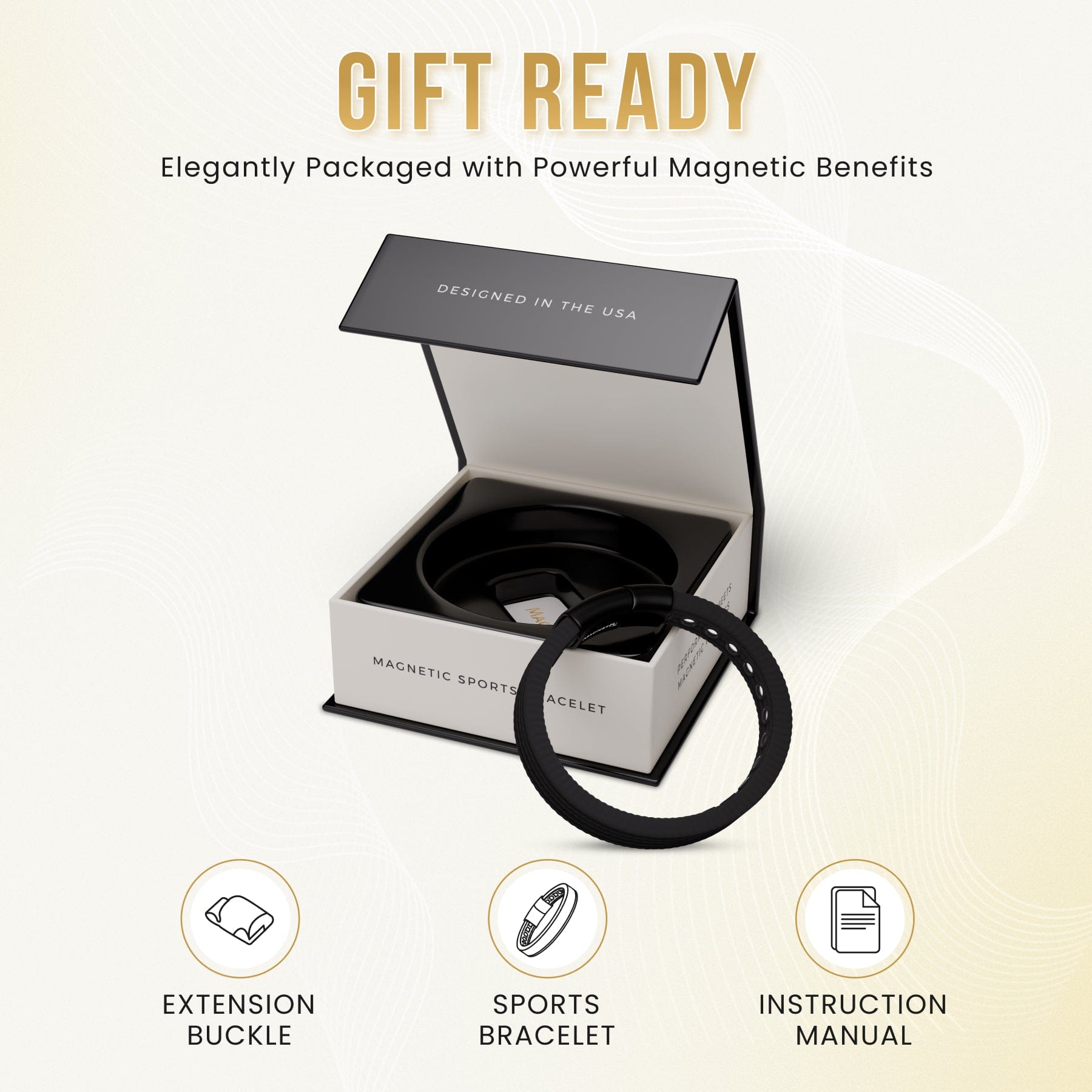 Magnetic Bracelet Magnetic Silicone Golf Bracelets (Classic) MagnetRX