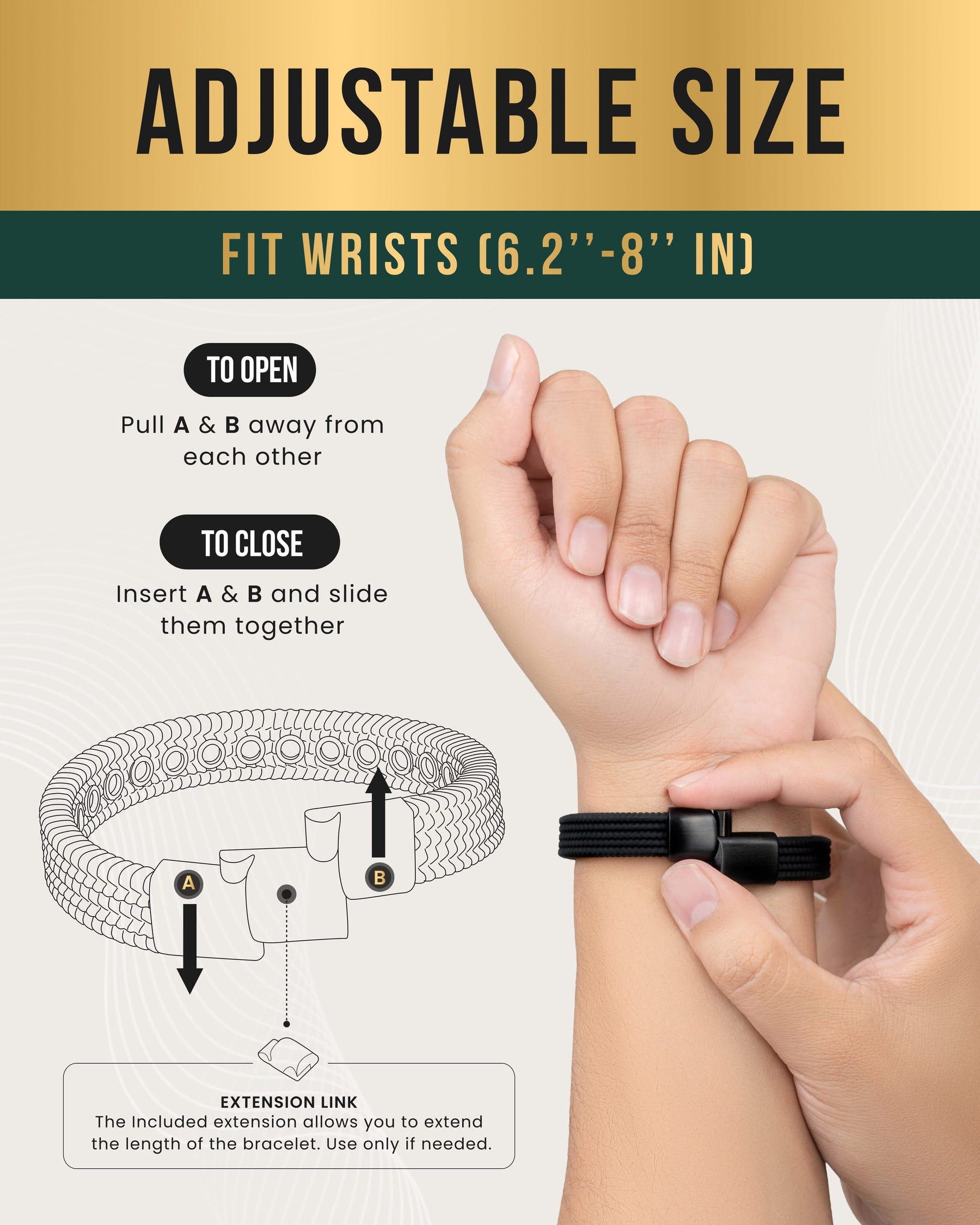 Magnetic Bracelet Magnetic Silicone Golf Bracelets (Classic) MagnetRX