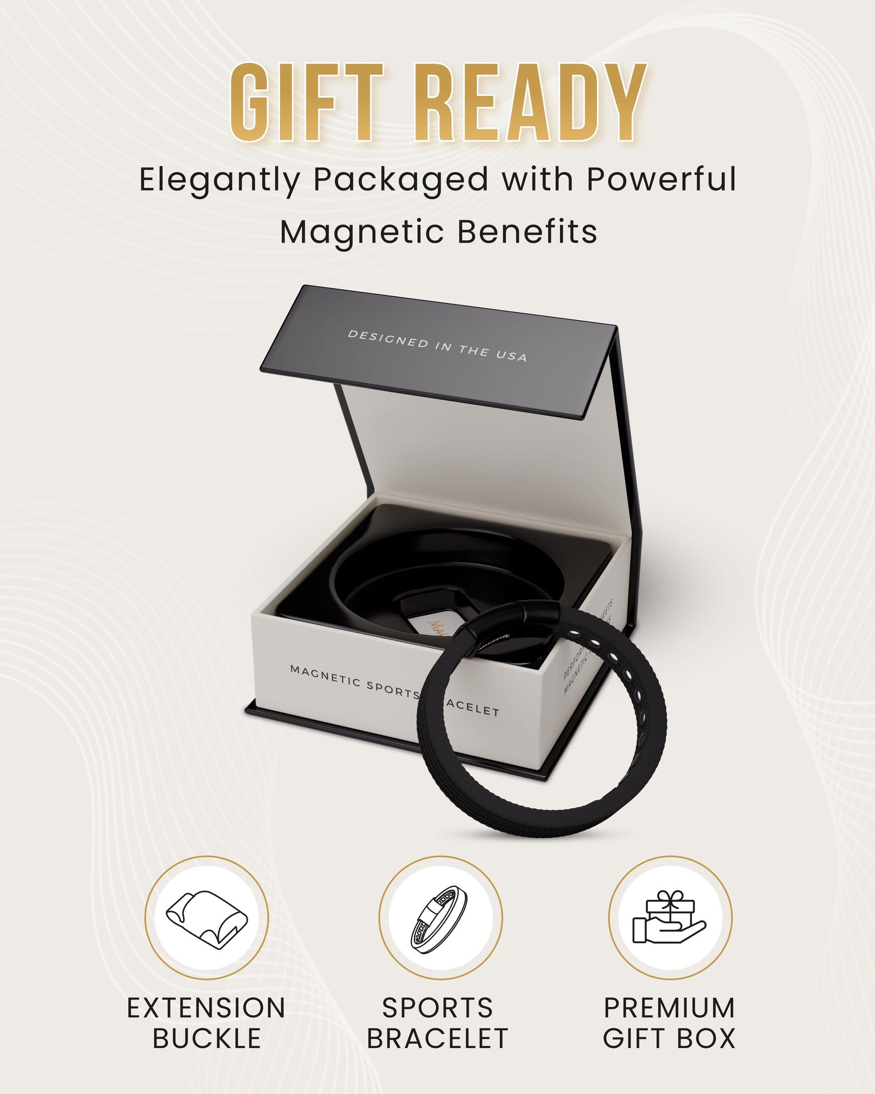 Magnetic Bracelet Magnetic Silicone Golf Bracelets (Classic) MagnetRX