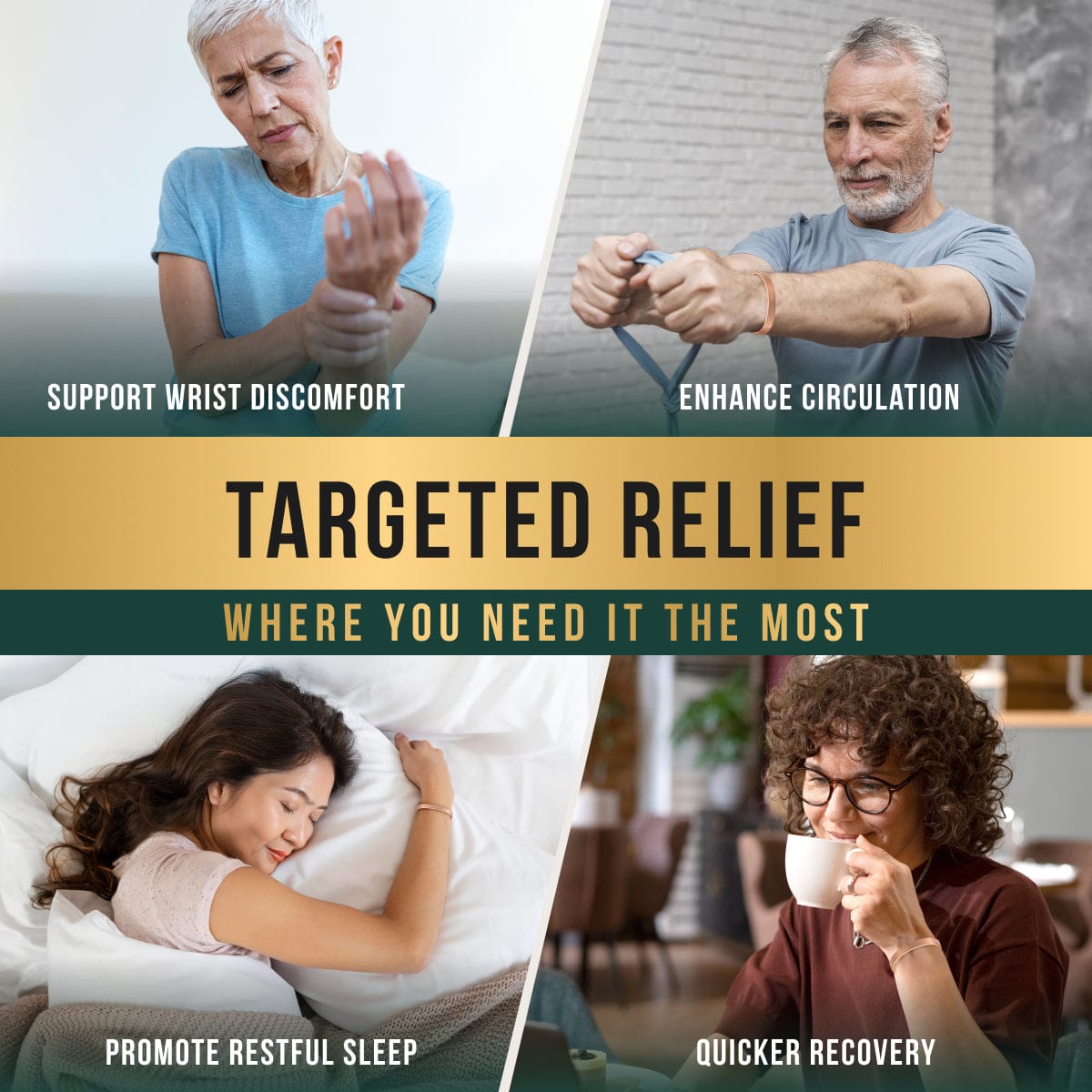 Magnetic Bracelet Magnetic Therapy Copper Cuff Bracelet MagnetRX