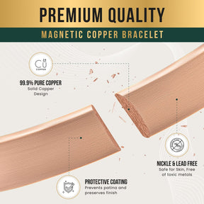 Magnetic Bracelet Magnetic Therapy Copper Cuff Bracelet MagnetRX