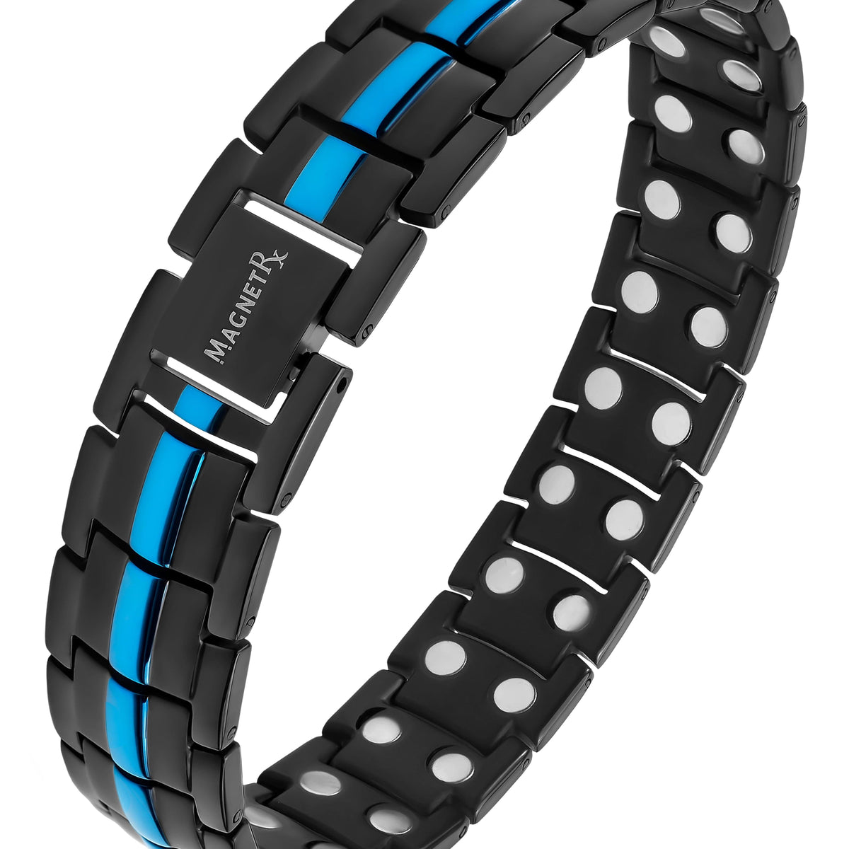 Men Thin Blue Line Magnetic Bracelet - MagnetRX