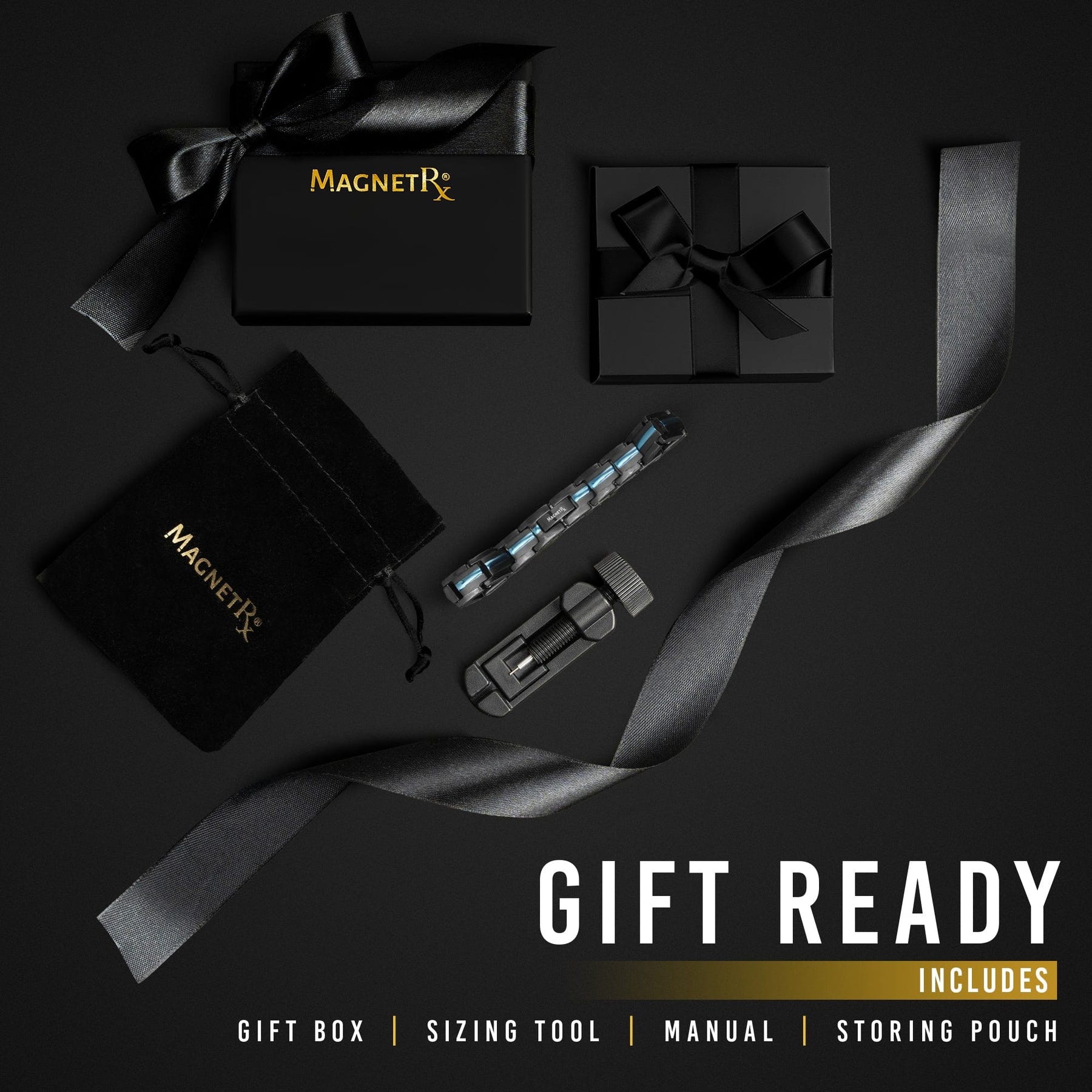 Magnetic Therapy Thin Blue Line Bracelet for Women