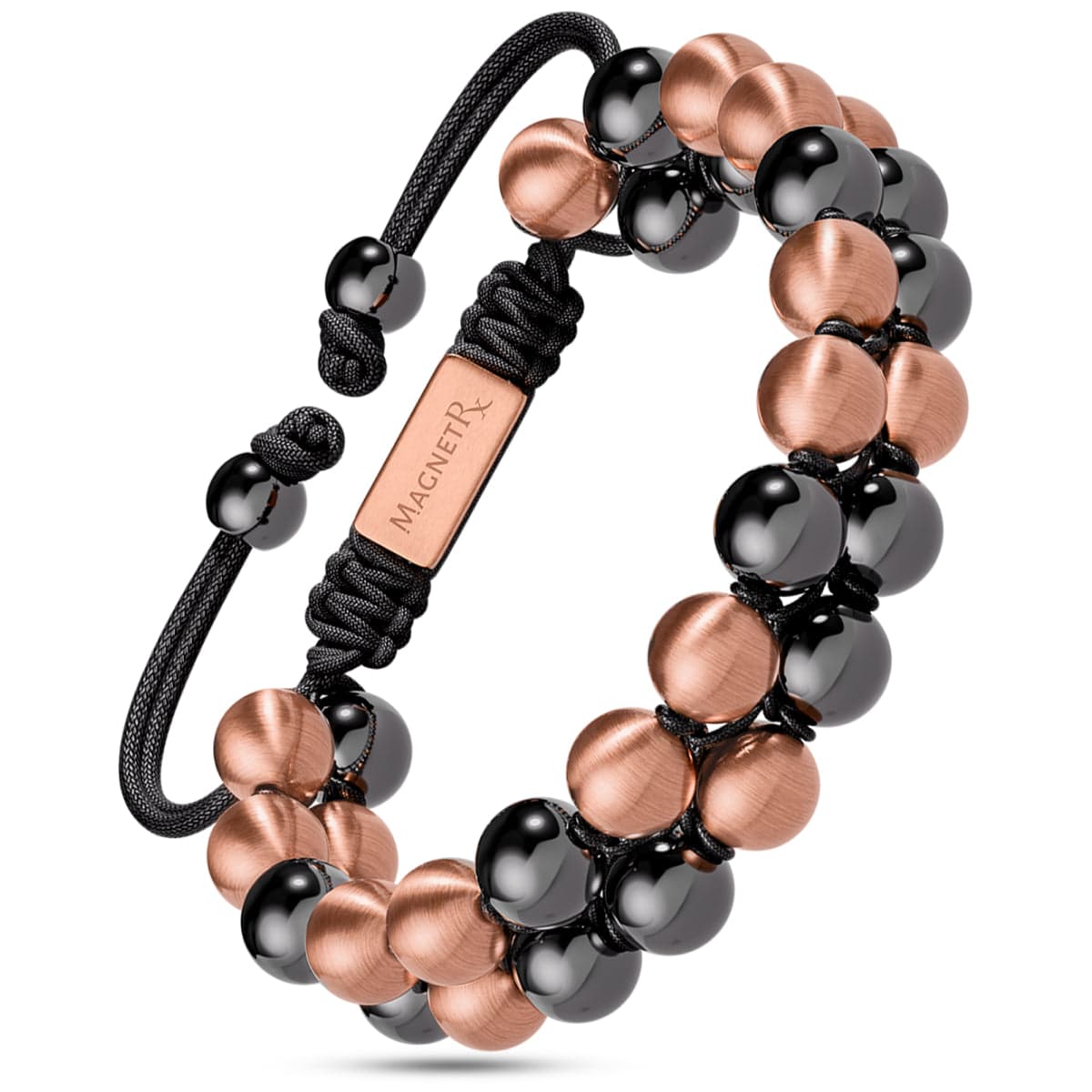 Magnetic Bracelet MAX Strength Magnetic Copper & Hematite Bracelet (Double Row) MagnetRX