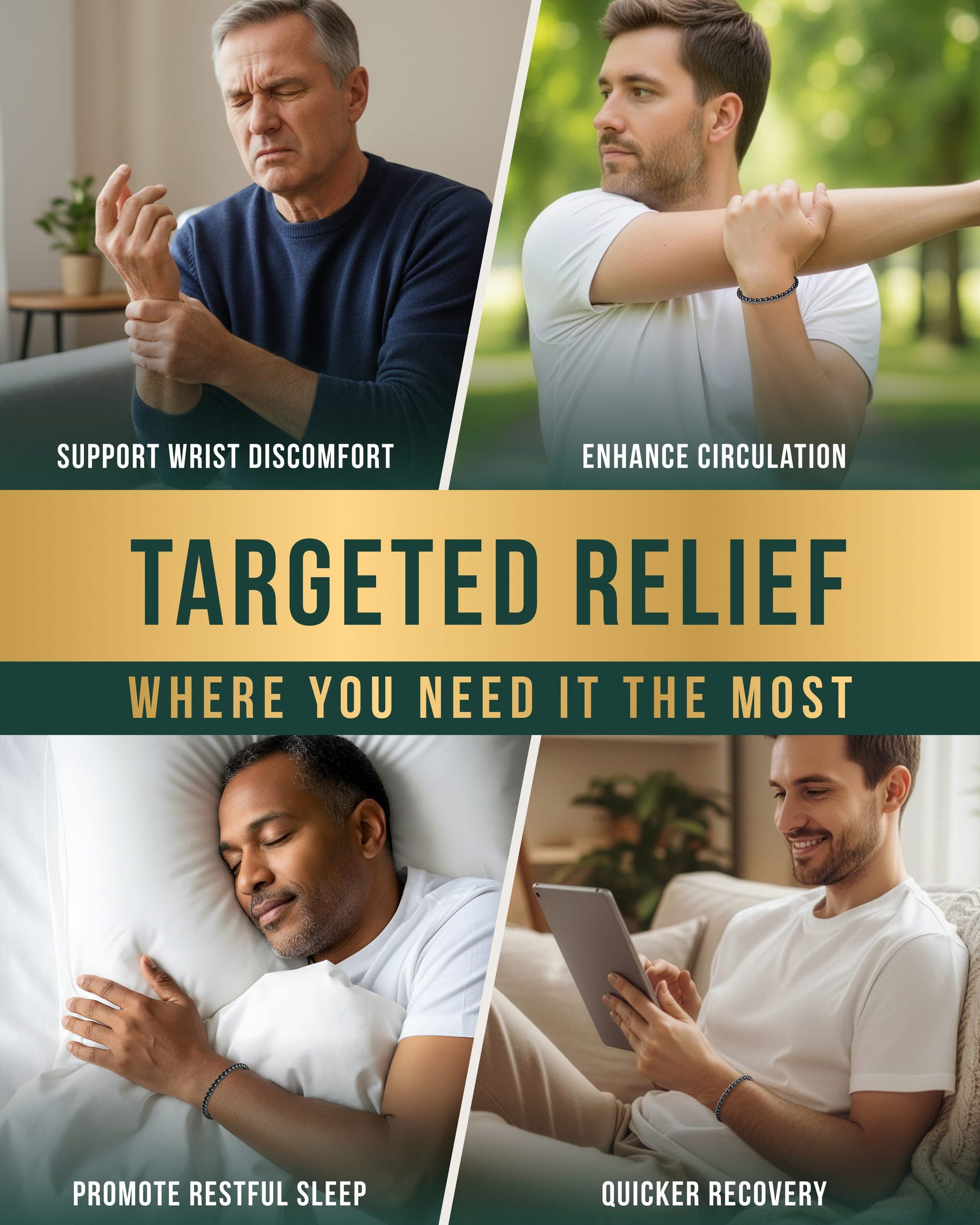 Magnetic Bracelet MAX Strength Magnetic Hematite Bracelet (Armory) MagnetRX