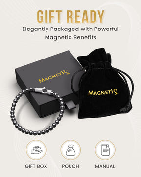 Magnetic Bracelet MAX Strength Magnetic Hematite Bracelet (Classic) MagnetRX