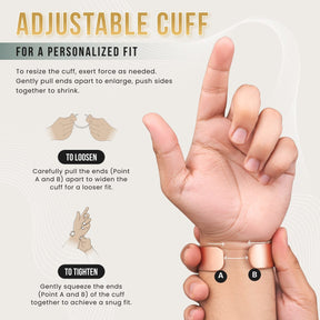 Magnetic Bracelet Mega Strength Magnetic Therapy Bracelet Wide Copper Cuff MagnetRX