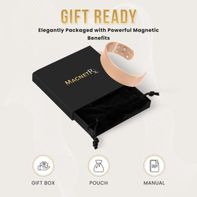 Magnetic Bracelet Mega Strength Magnetic Therapy Bracelet Wide Copper Cuff MagnetRX